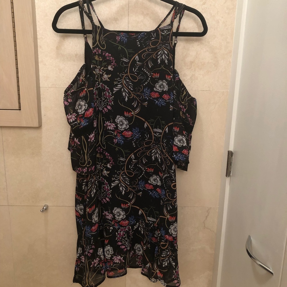 Luca printed off the shoulder dress